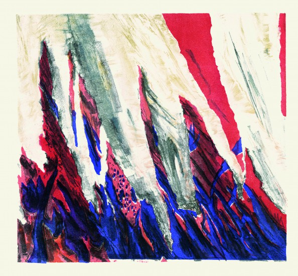 Sylwia Jakubowska - Opowieść o miłości i śmierci, litografia, 50x54cm (2017)